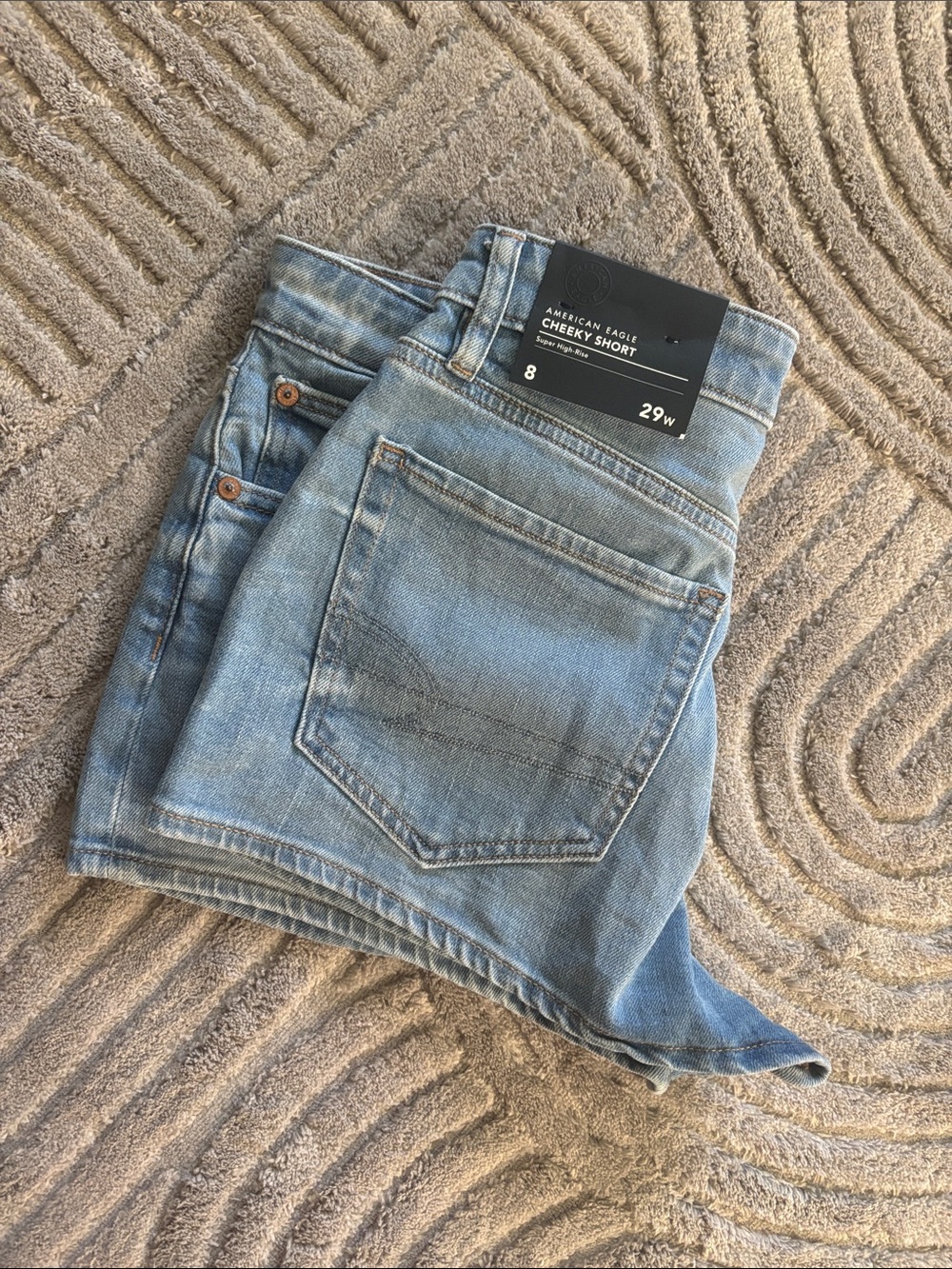 NWT American Eagle Outfitters Light Blue Cheeky Jean Shorts